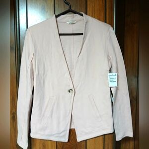 C.A.S.L.O.N  WOMENS Blazer with Notched Lapel and Fitted Style size Small